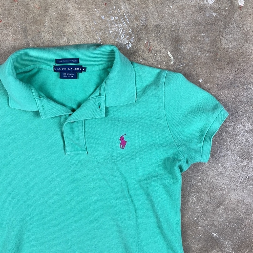 Ralph Lauren Mint Green the skinny polo y2k
Size: Medium - Picture 3 of 8